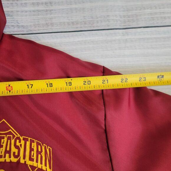 Vintage Gem Sportswear Northeastern Jets 1/4 Zip Jacket Mens XL Maroon Red USA - Picture 8 of 9